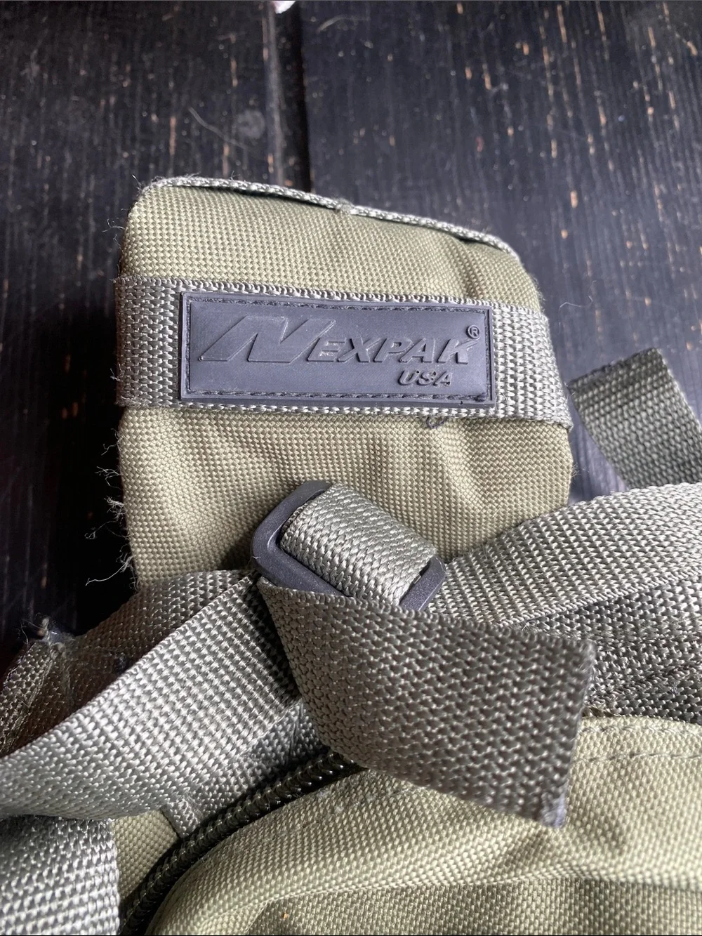 Olive Tactical Sling Backpack with MOLLE Webbing